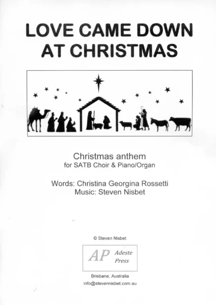 Love came down at Christmas SATB anthem Nisbet